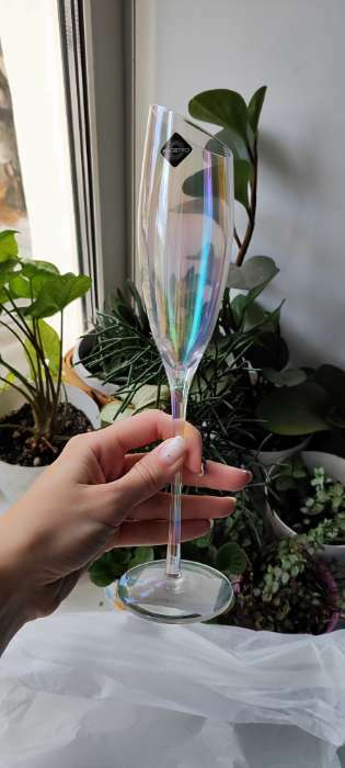 Фотография покупателя товара Бокал из стекла для шампанского Magistro «Иллюзия», 180 мл, 5,5×27,5 см, цвет прозрачный - Фото 3