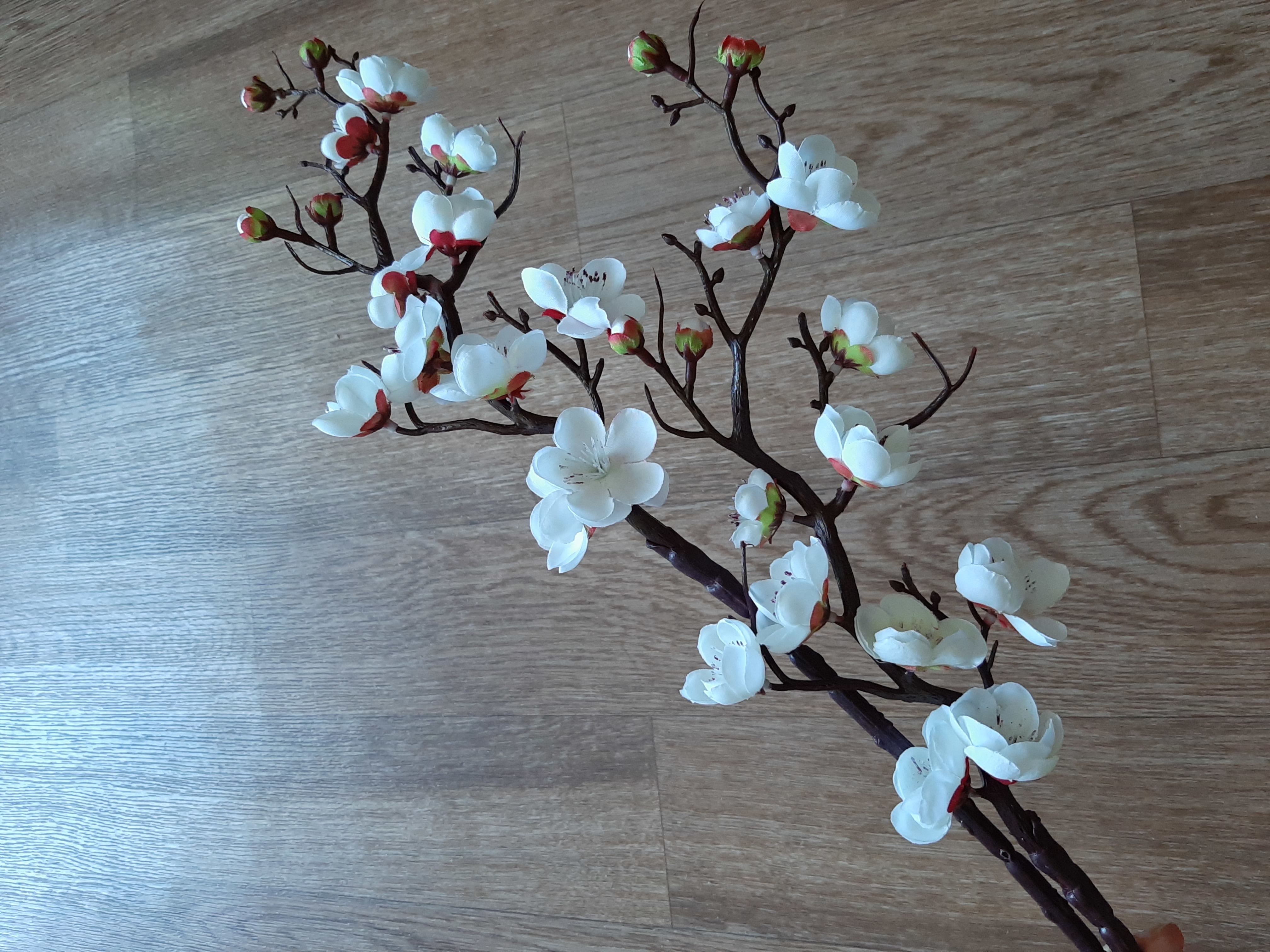 Фотография покупателя товара Цветы искусственные "Ветка сакуры" 3х60 см, белый - Фото 14