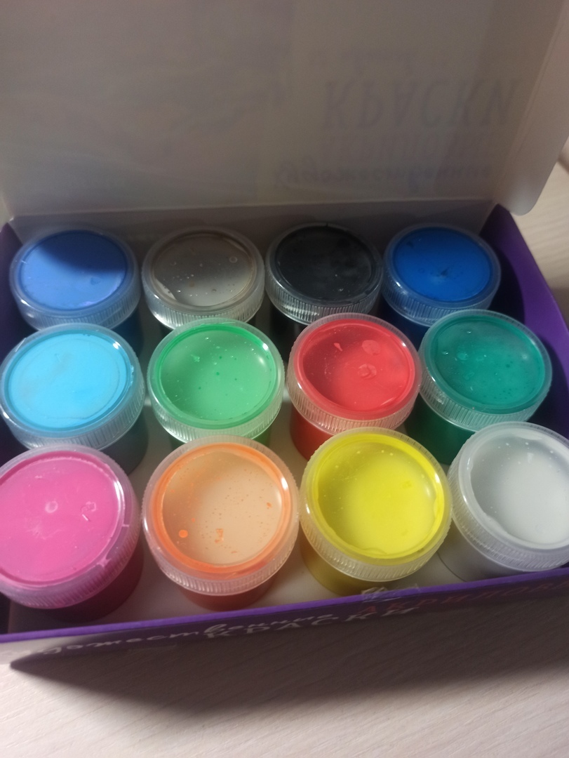 Фотография покупателя товара Краска акриловая, набор 12 цветов х 20 мл, Calligrata, художественная, морозостойкая, в картонной коробке - Фото 17