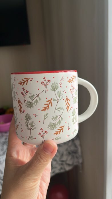 Фотография покупателя товара Кружка новогодняя керамическая «С Новым годом!», 380 мл - Фото 5