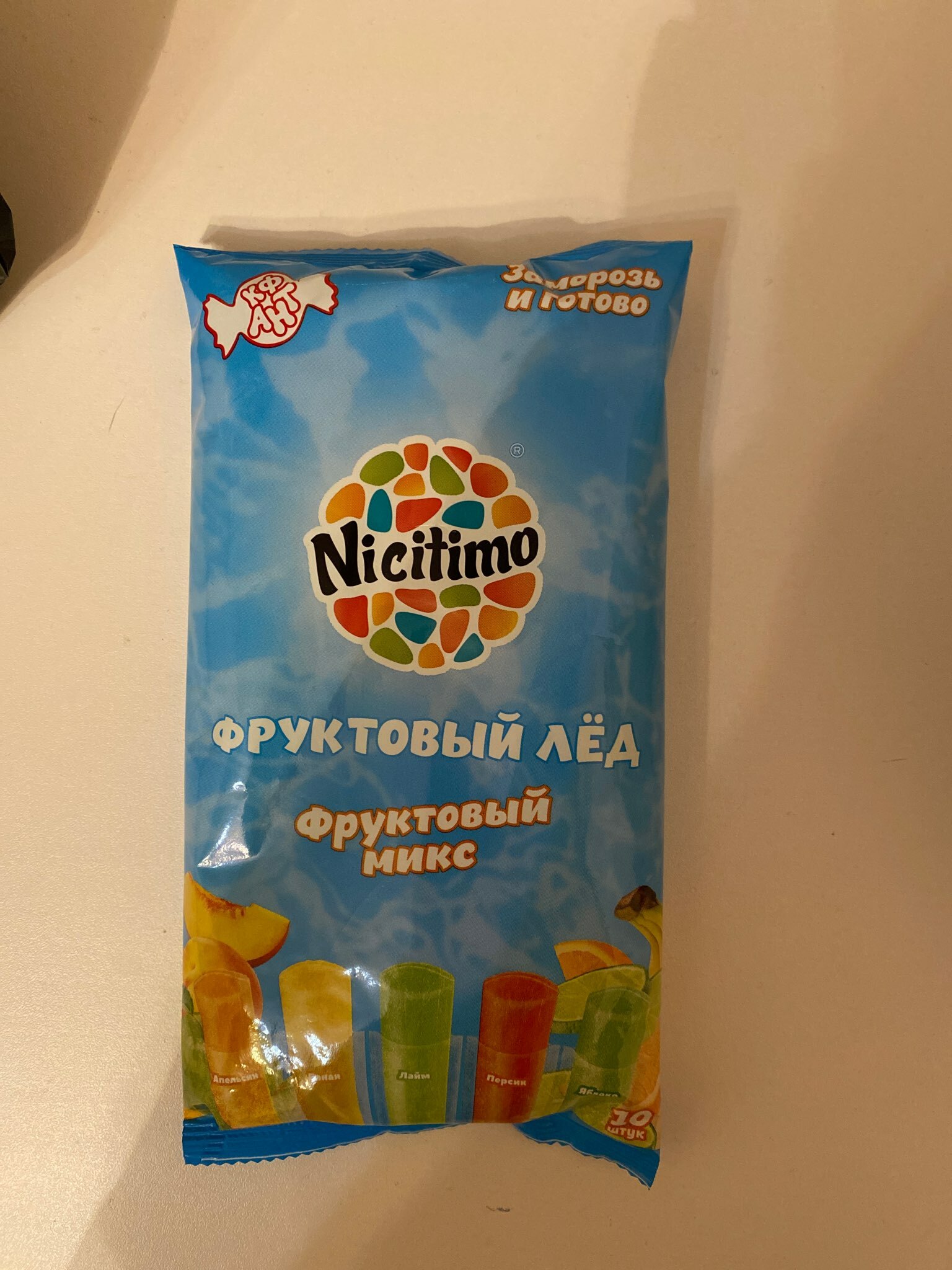 Фотография покупателя товара Фруктовый лёд Nicitimo фруктовый, 190 г - Фото 1