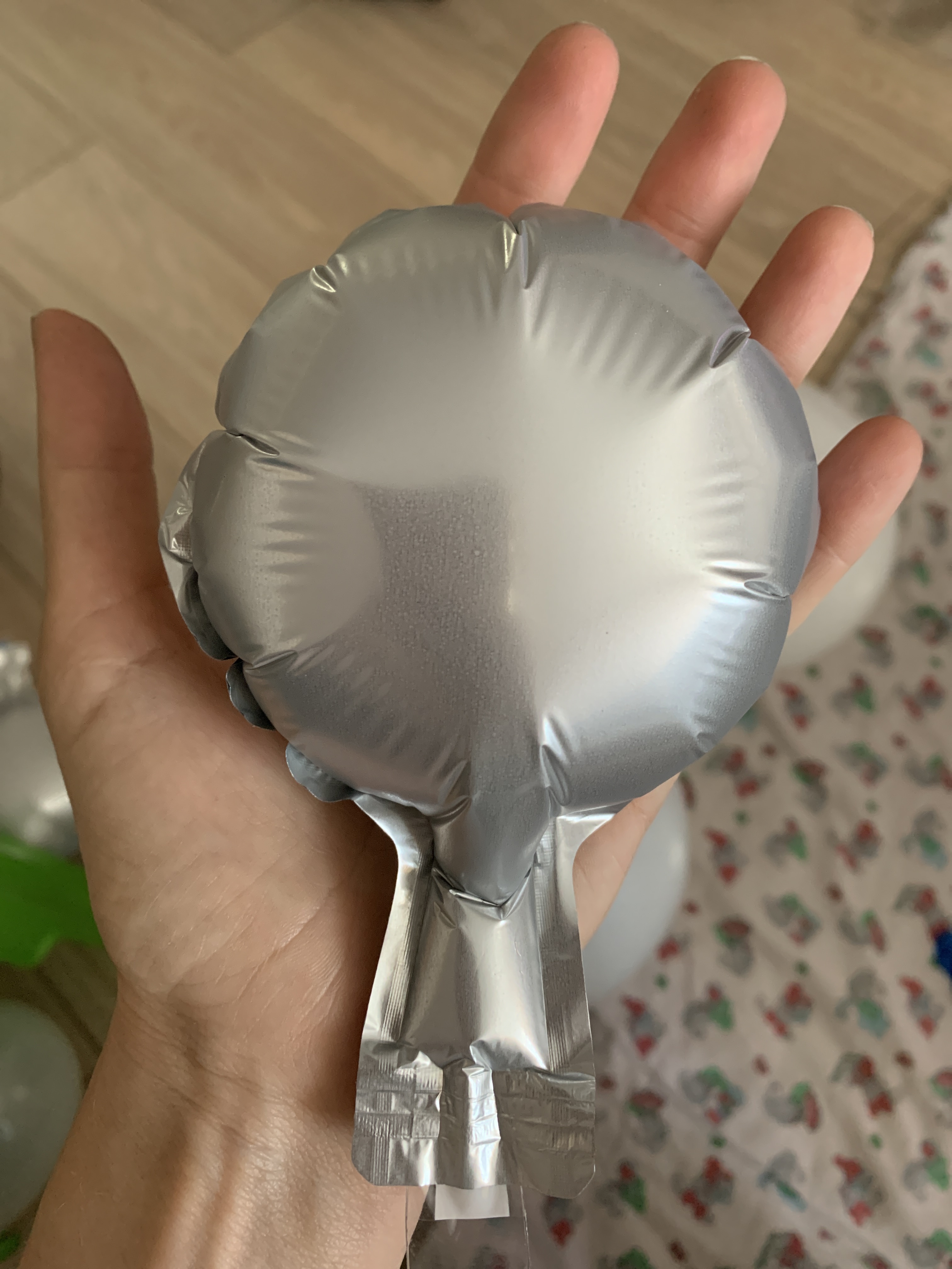 Фотография покупателя товара Шар фольгированный 5" «Круг» с клапаном, матовый, цвет розовое золото - Фото 1