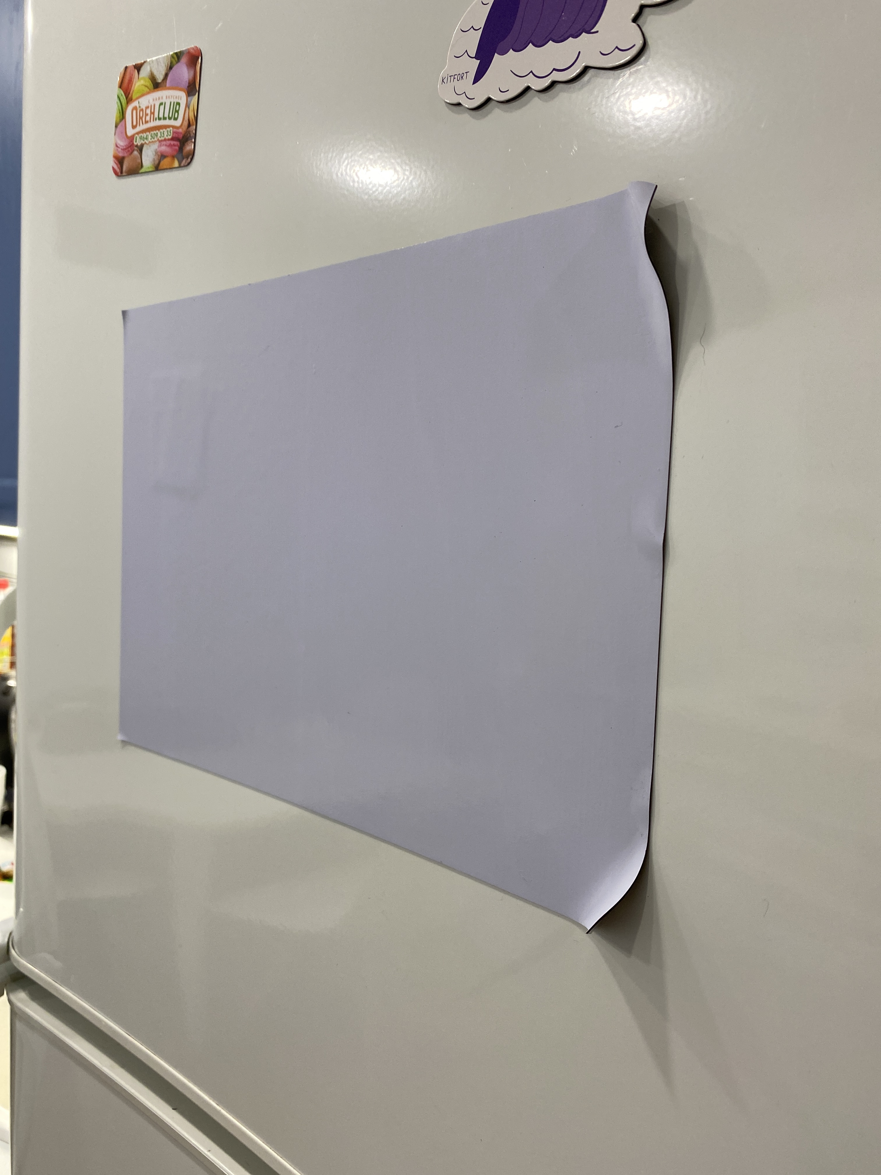 Фотография покупателя товара Доска магнитно-маркерная, мягкая, 20 × 30 см, цвет белый - Фото 2