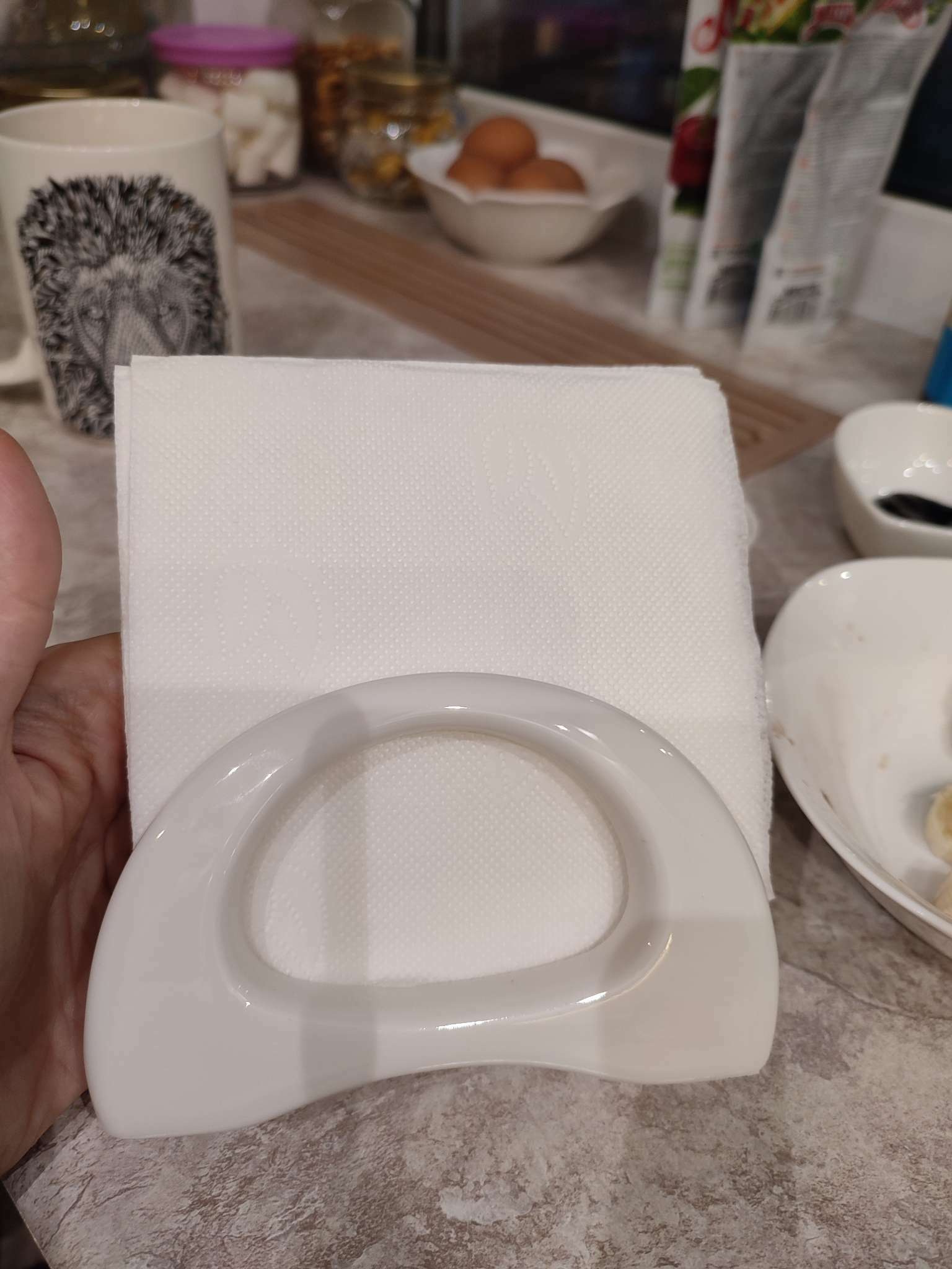 Фотография покупателя товара Салфетница Magistro «Бланш», 13×3.5×8 см, фарфор, белая - Фото 1