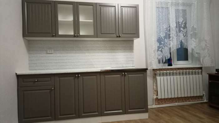 Фотография покупателя товара Кухонный гарнитур прямой «Хозяюшка», с столешницей, 1800 мм, МДФ, цвет акация белая/сапфир - Фото 12