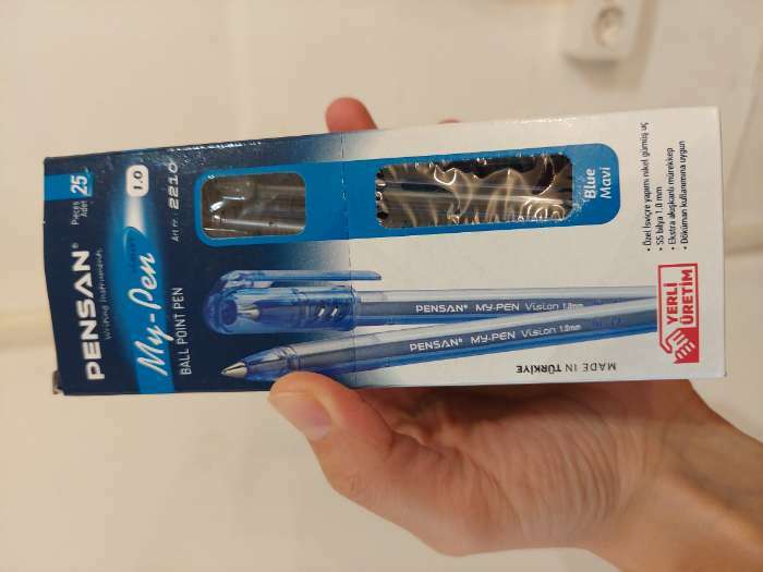 Фотография покупателя товара Ручка шариковая масляная Pensan My-Pen Vision, узел 1.0 мм, чернила синие - Фото 1
