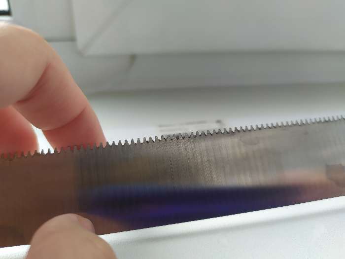 Фотография покупателя товара Нож для бисквита, мелкие зубчики, ручка пластик, рабочая поверхность 29,5 см, толщина лезвия 1,9 мм - Фото 4