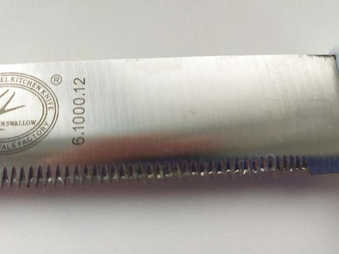 Фотография покупателя товара Нож для бисквита, мелкие зубчики, ручка пластик, рабочая поверхность 29,5 см, толщина лезвия 1,9 мм - Фото 5