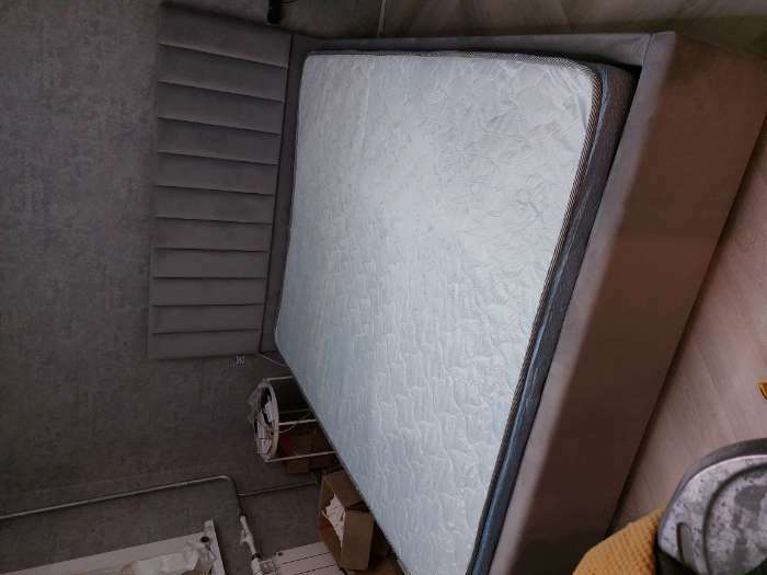 Фотография покупателя товара Кровать с подъёмным механизмом «Рица 1», 1600×2000 мм, велюр, цвет веллюкс сильвер - Фото 4