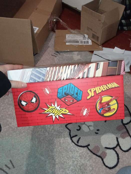 Фотография покупателя товара Подарочная коробка с крышкой, складная, 31х25.5х16 см, Человек-паук