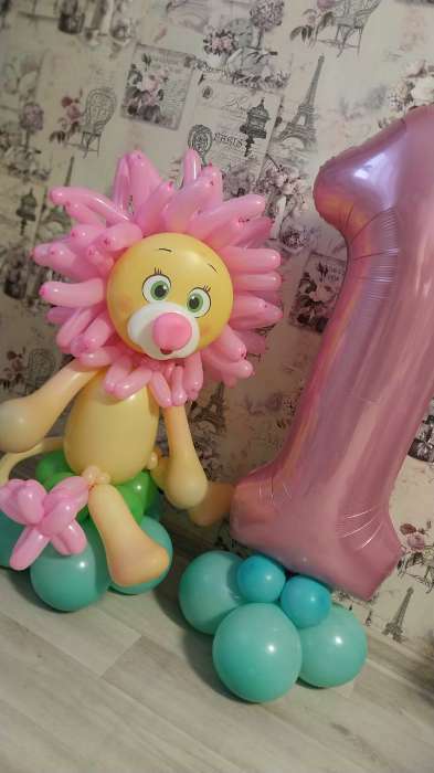 Фотография покупателя товара Воздушный шар фольгированный 40" «Цифра 1» - Фото 7