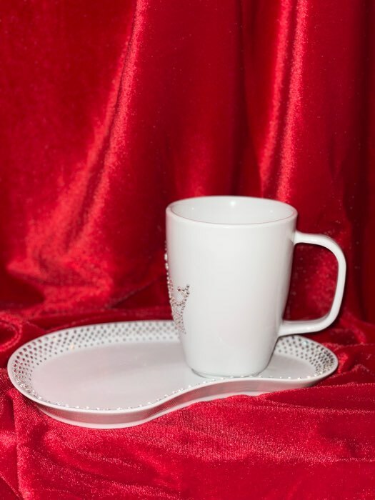 Фотография покупателя товара Чайный набор Lotus, 2 предмета: чашка 300 мл, блюдце, фарфор, Иран - Фото 3