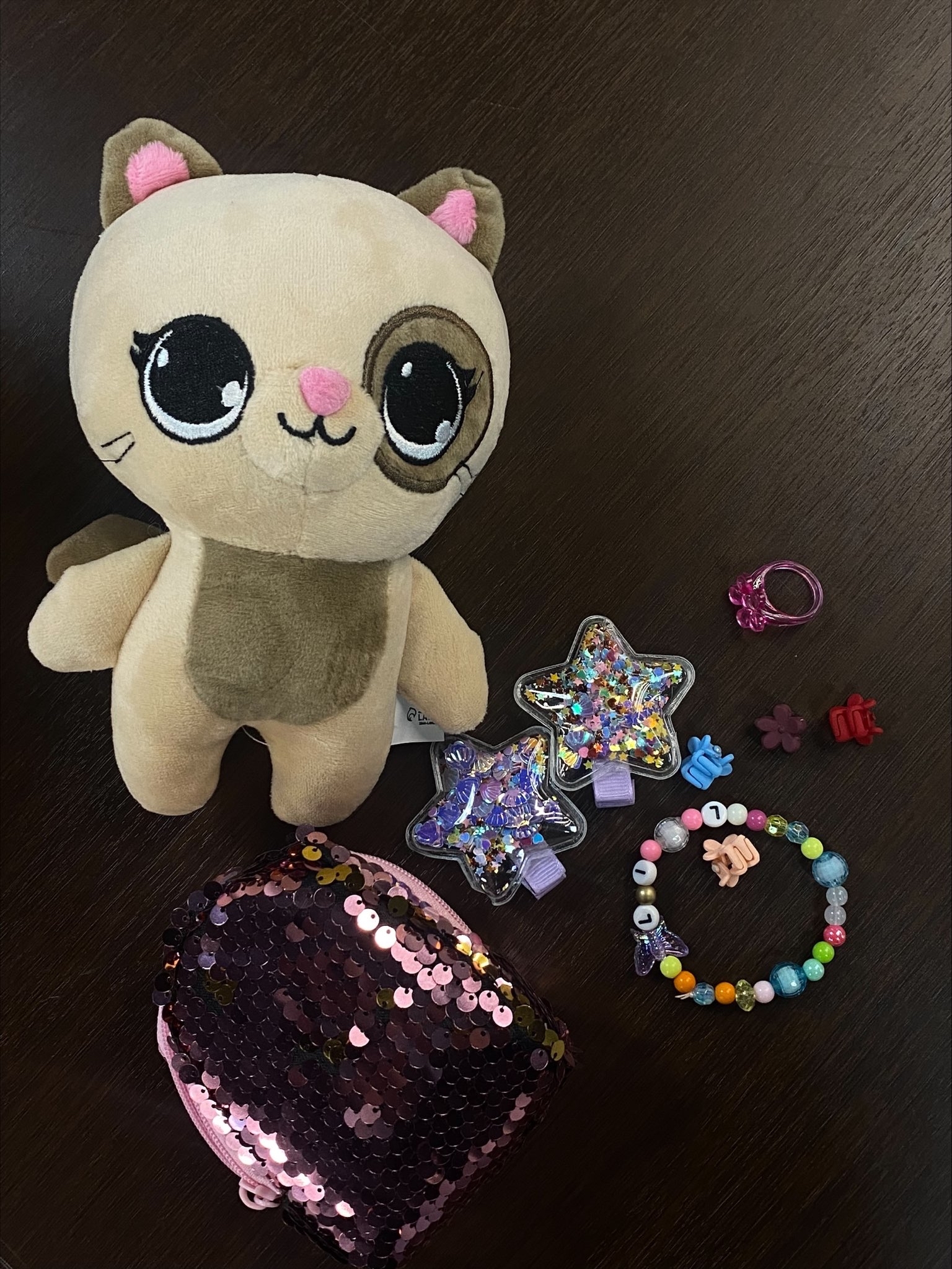 Фотография покупателя товара Подарочный набор для девочки с мягкой игрушкой «Кот», 10 х 18 х 8 см