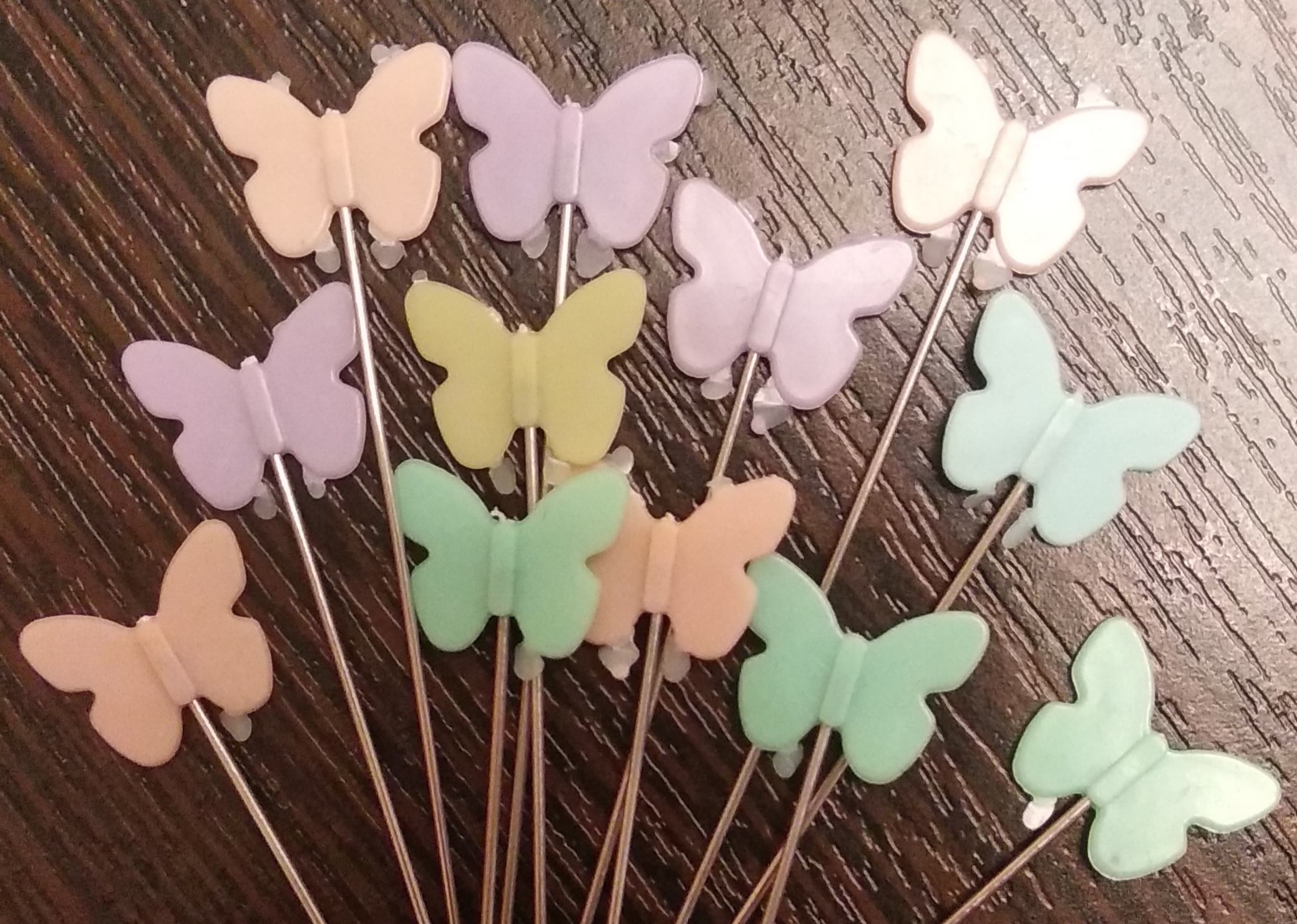 Фотография покупателя товара Булавки для квилтинга «Бабочки», 53 мм, 100 шт, цвет разноцветный - Фото 7