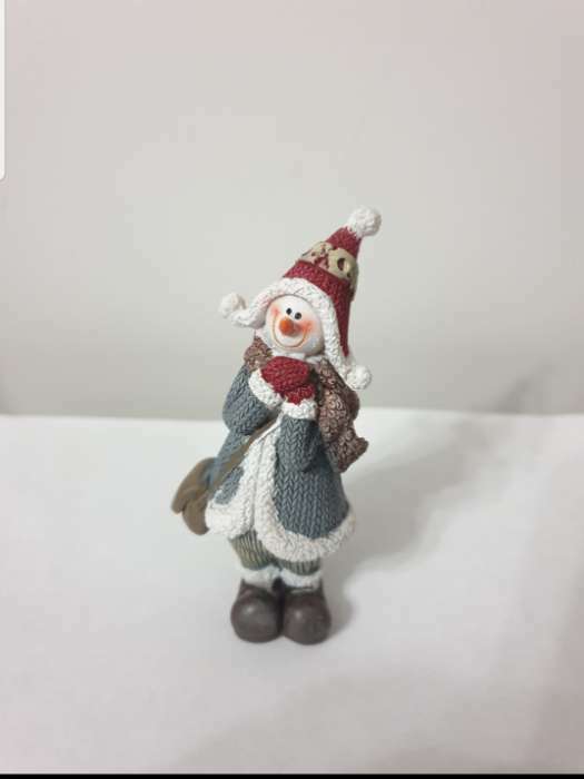 Фотография покупателя товара Сувенир полистоун "Снеговик в вязанном наряде и шапке-колпаке" МИКС 9,3х4,3х2,5 см - Фото 1