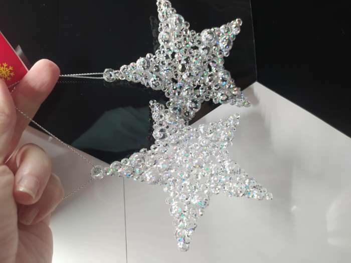 Фотография покупателя товара Ёлочные игрушки 2 шт. «Зимнее волшебство. Звезда - магия», 9.5 см, прозрачный - Фото 12