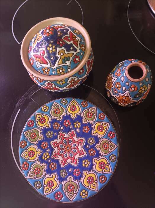 Фотография покупателя товара Тарелка керамическая "Персия", 16 см, микс, 1 сорт, Иран - Фото 2