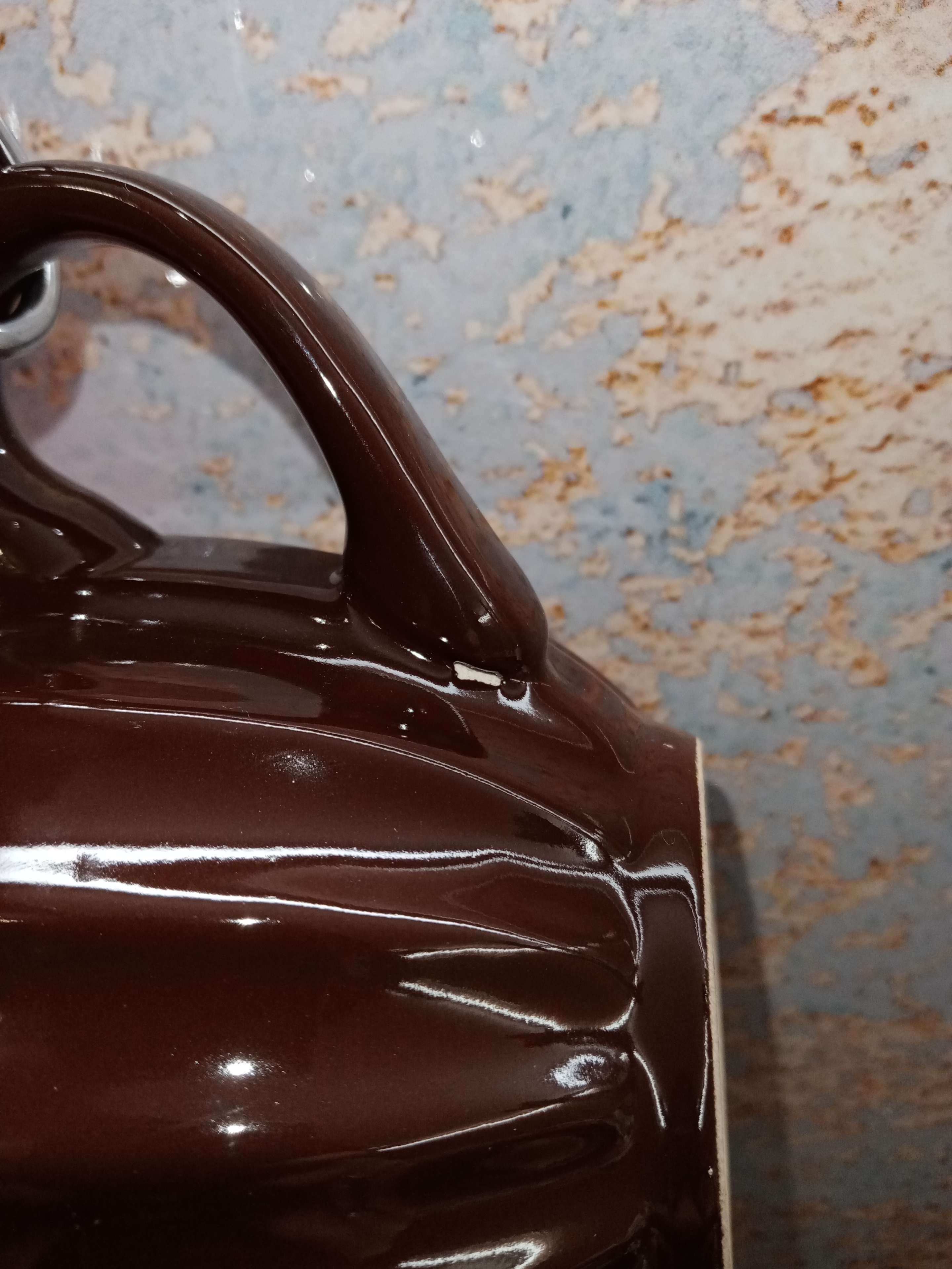 Фотография покупателя товара Кружка керамическая Доляна «Ноэми», 430 мл, цвет коричневый - Фото 1