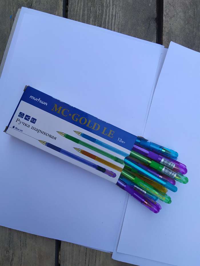 Фотография покупателя товара Ручка шариковая MunHwa MC Gold LE, узел 0.5 мм, чернила синие, резиновый упор, корпус микс - Фото 7