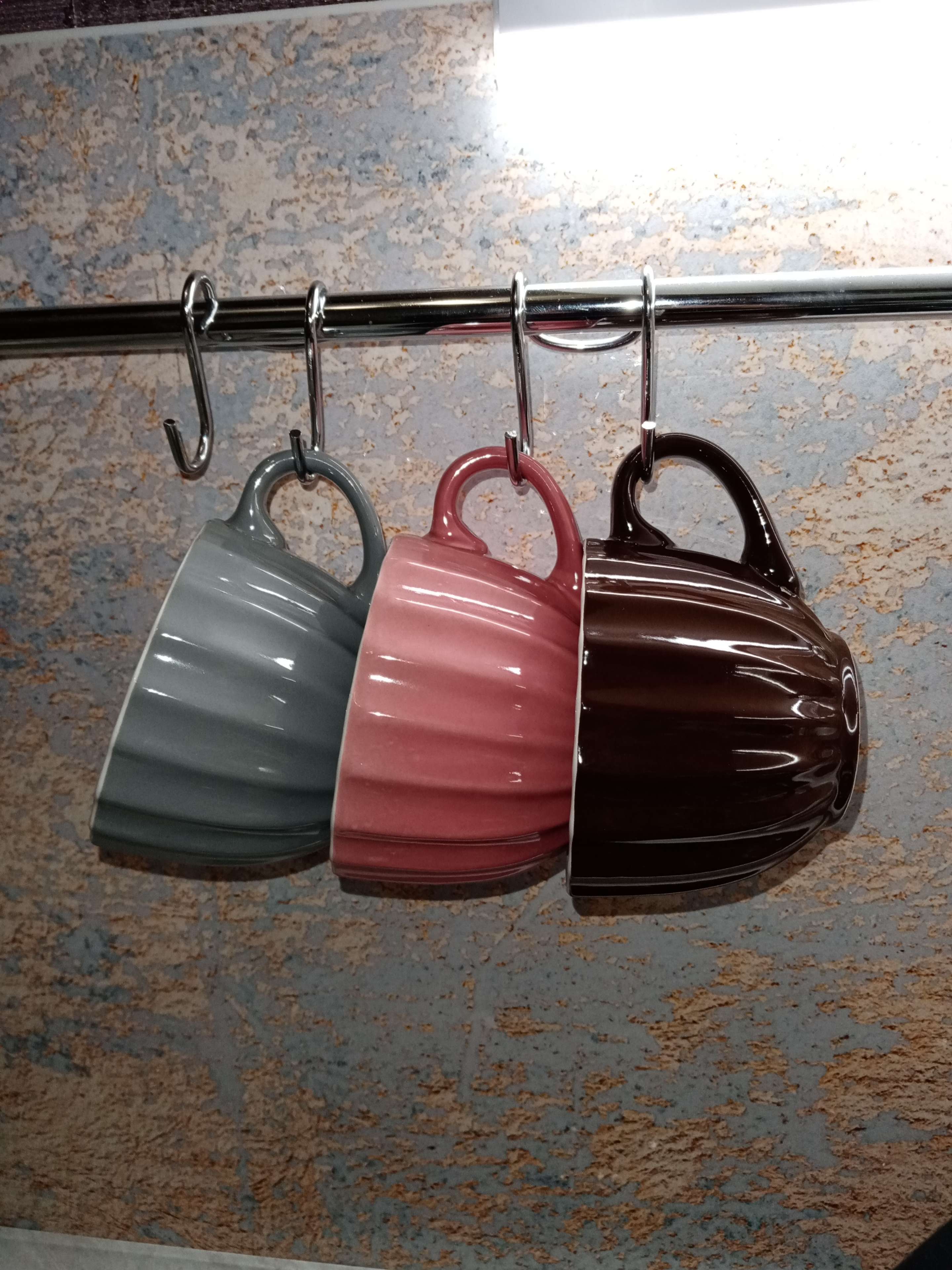 Фотография покупателя товара Кружка керамическая Доляна «Ноэми», 430 мл, цвет серый - Фото 1