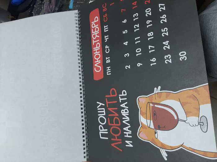 Фотография покупателя товара Календарь на спирали «Жизненный», 34 х 24 см