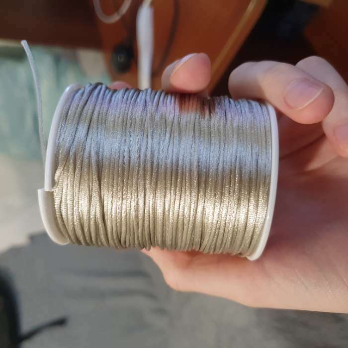 Фотография покупателя товара Шнур нейлоновый на бобине d=2 мм L=100 м, цвет серый - Фото 2