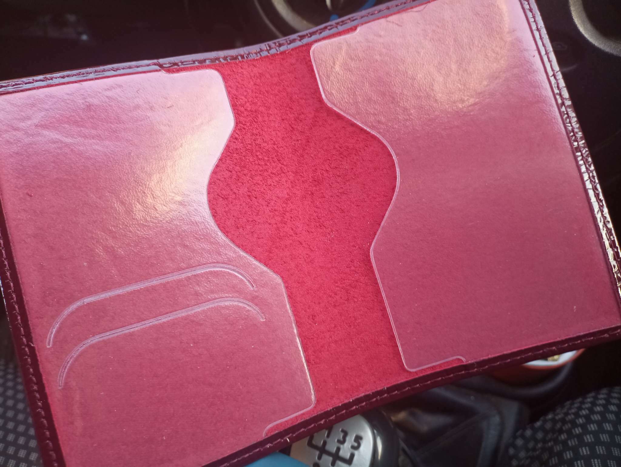 Фотография покупателя товара Обложка для паспорта, цвет бордовый - Фото 2