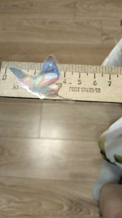 Фотография покупателя товара Наклейки PVC "Бабочки и акварель" набор 40 шт 8х7 см - Фото 1