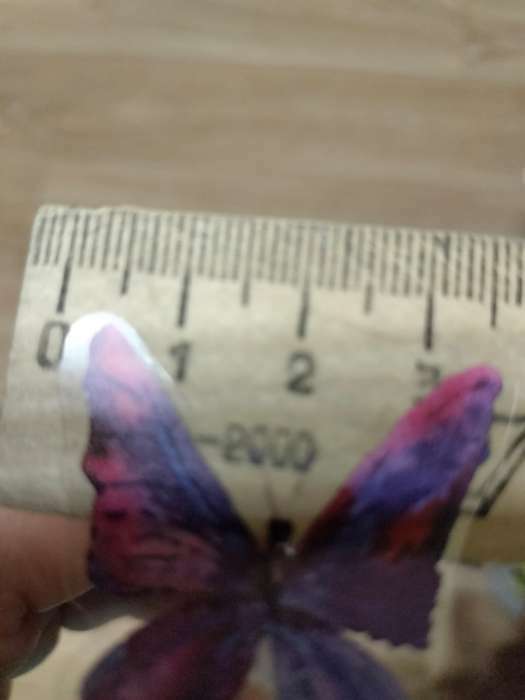 Фотография покупателя товара Наклейки PVC "Бабочки и акварель" набор 40 шт 8х7 см - Фото 2