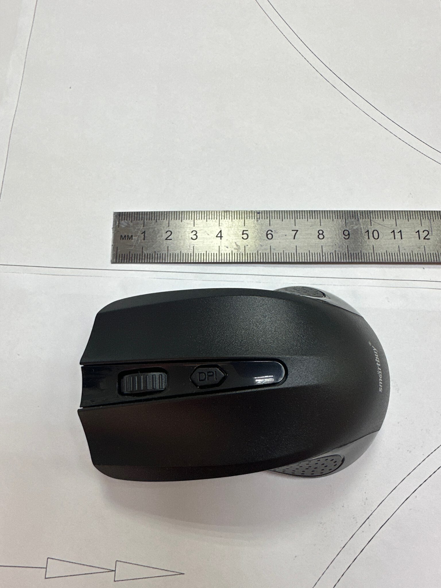 Фотография покупателя товара Мышь Smartbuy ONE 352, беспроводная, оптическая, 1600 dpi, 2xAAA (не в комплекте), чёрная - Фото 1