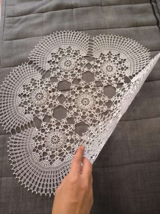 Фотография покупателя товара Пряжа "Ажурная" 100% мерсеризованный хлопок 280м/50гр (01-Белый) - Фото 3