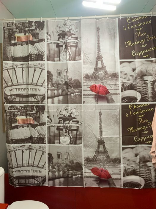 Фотография покупателя товара Штора для ванны Доляна «Париж ретро», 180×180 см, EVA - Фото 1