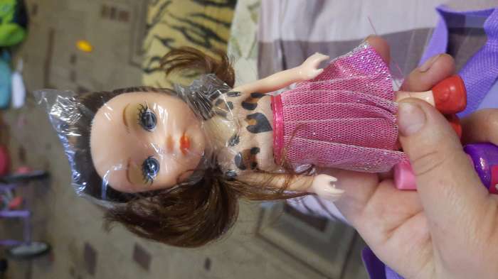Фотография покупателя товара Подарочный набор «В тренде», кукла, раскраска, косметика