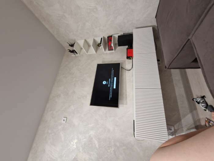 Фотография покупателя товара Тумба под ТВ подвесная Инфинити, 1800х330х330, цвет белый / белый матовый МДФ
