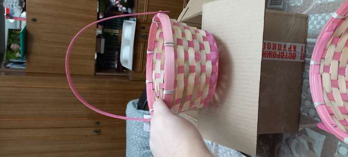 Фотография покупателя товара Корзина плетёная, 26×26×12 см, ручка h=18 см, бамбук, натуральный цвет, Greengo - Фото 75