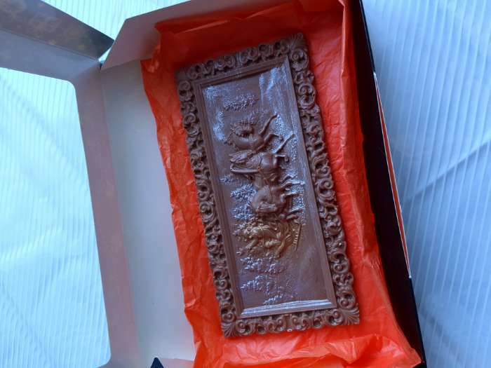 Фотография покупателя товара Форма для шоколада и конфет пластиковая «Русская зима», размер готового изделия 17×8,5 см, цвет прозрачный
