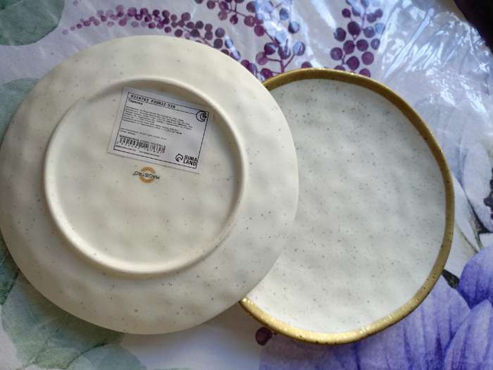 Фотография покупателя товара Тарелка фарфоровая пирожковая Magistro Poursephona, d=18,5 см, цвет бежевый - Фото 6