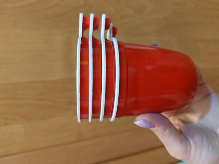 Фотография покупателя товара Чашка кофейная одноразовая, 200 мл, цвет красно-белый