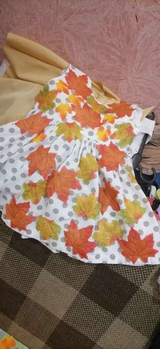 Фотография покупателя товара Декор «Осенний лист», набор 50 шт, оранжевый цвет - Фото 1