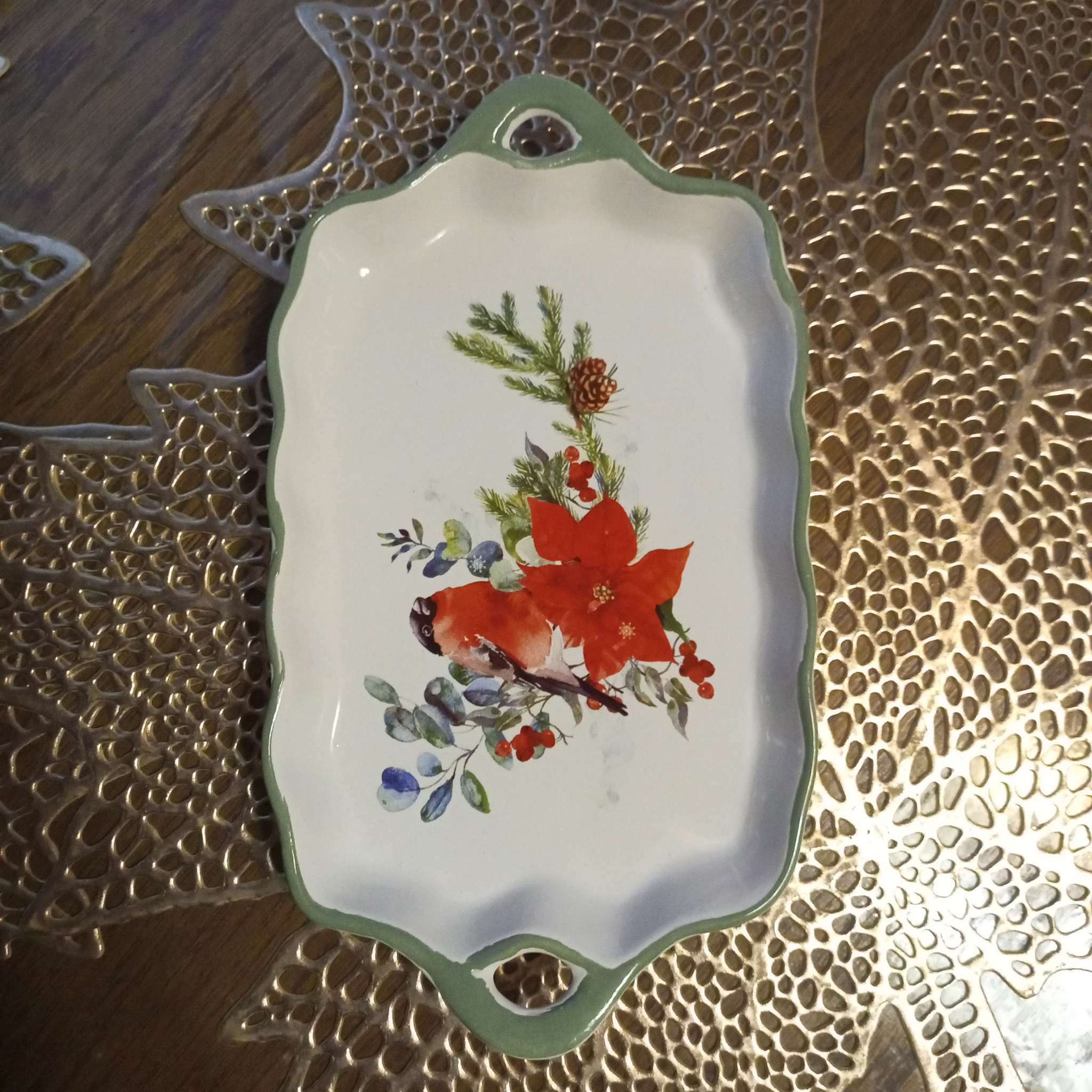 Фотография покупателя товара Блюдо новогоднее «Зимней сказки», 23×13×2.5 см, ручная работа - Фото 8