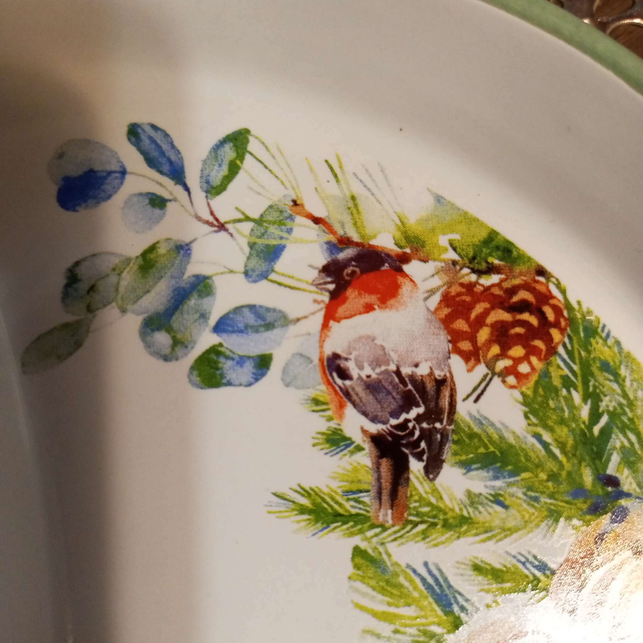 Фотография покупателя товара Тарелка плоская «Новогодняя акварель», 10.5×20 см, ручная работа - Фото 6