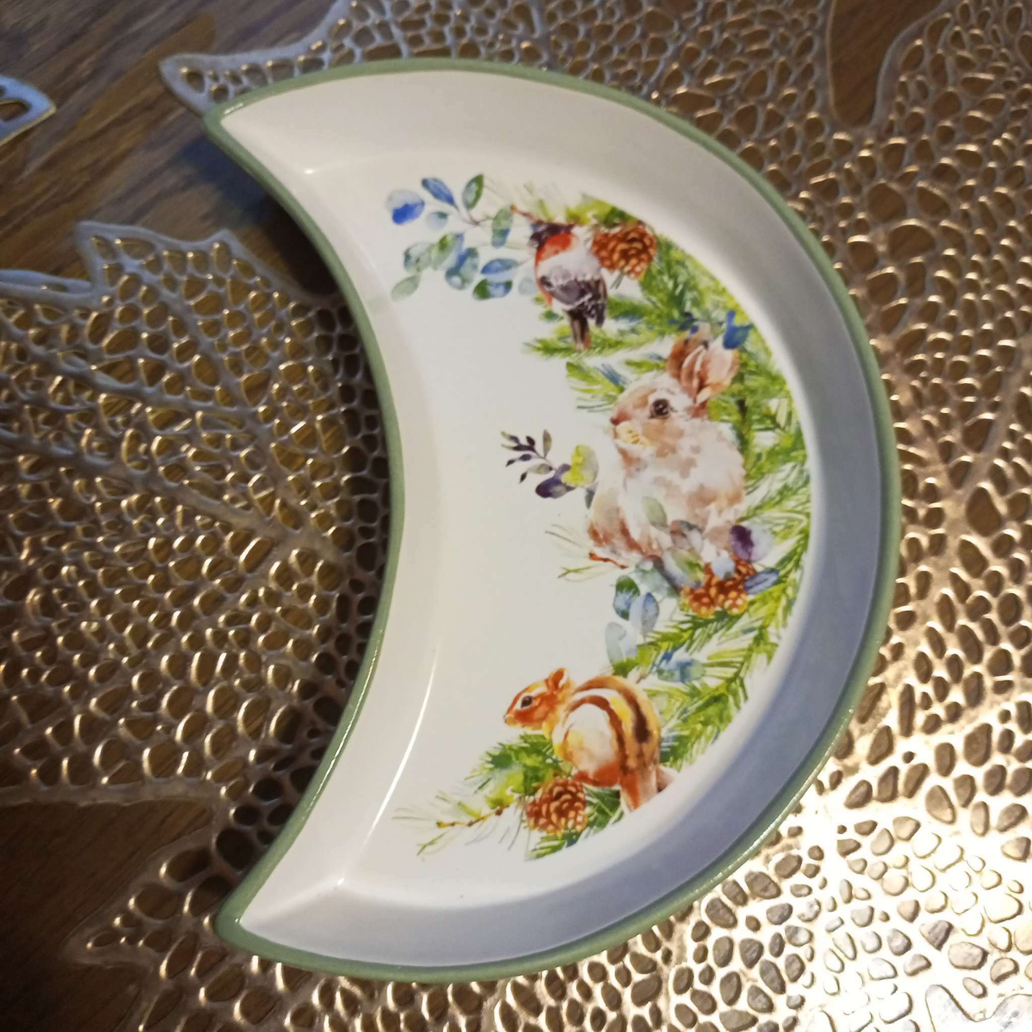 Фотография покупателя товара Тарелка плоская «Новогодняя акварель», 10.5×20 см, ручная работа - Фото 4