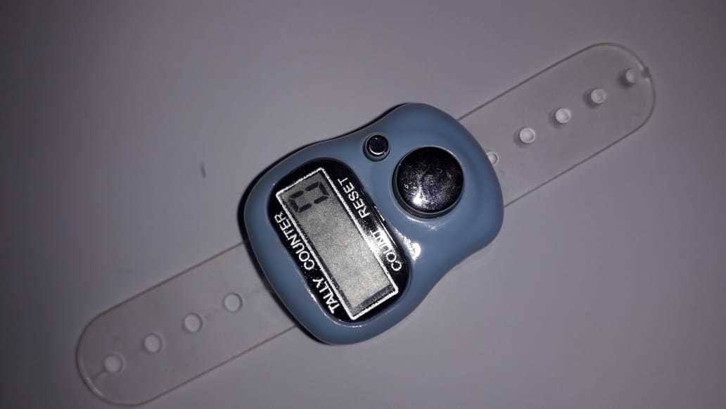 Фотография покупателя товара Счётчик рядов электронный, на ремне, цвет МИКС - Фото 1