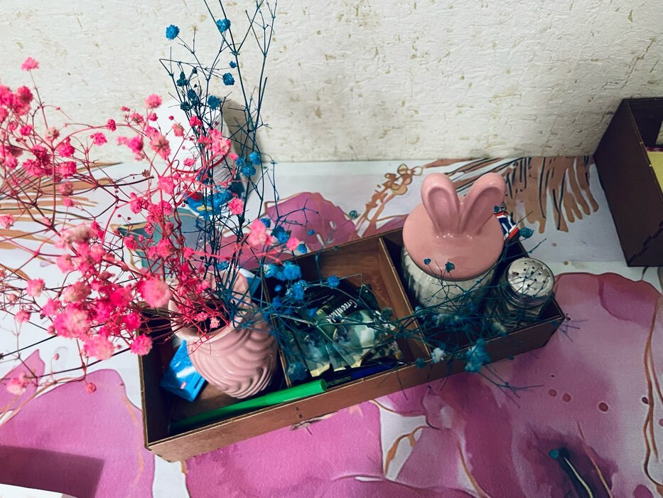 Фотография покупателя товара Органайзер деревянный для чая и кухонных принадлежностей Доляна, 33×12×6 см, цвет мокко - Фото 3
