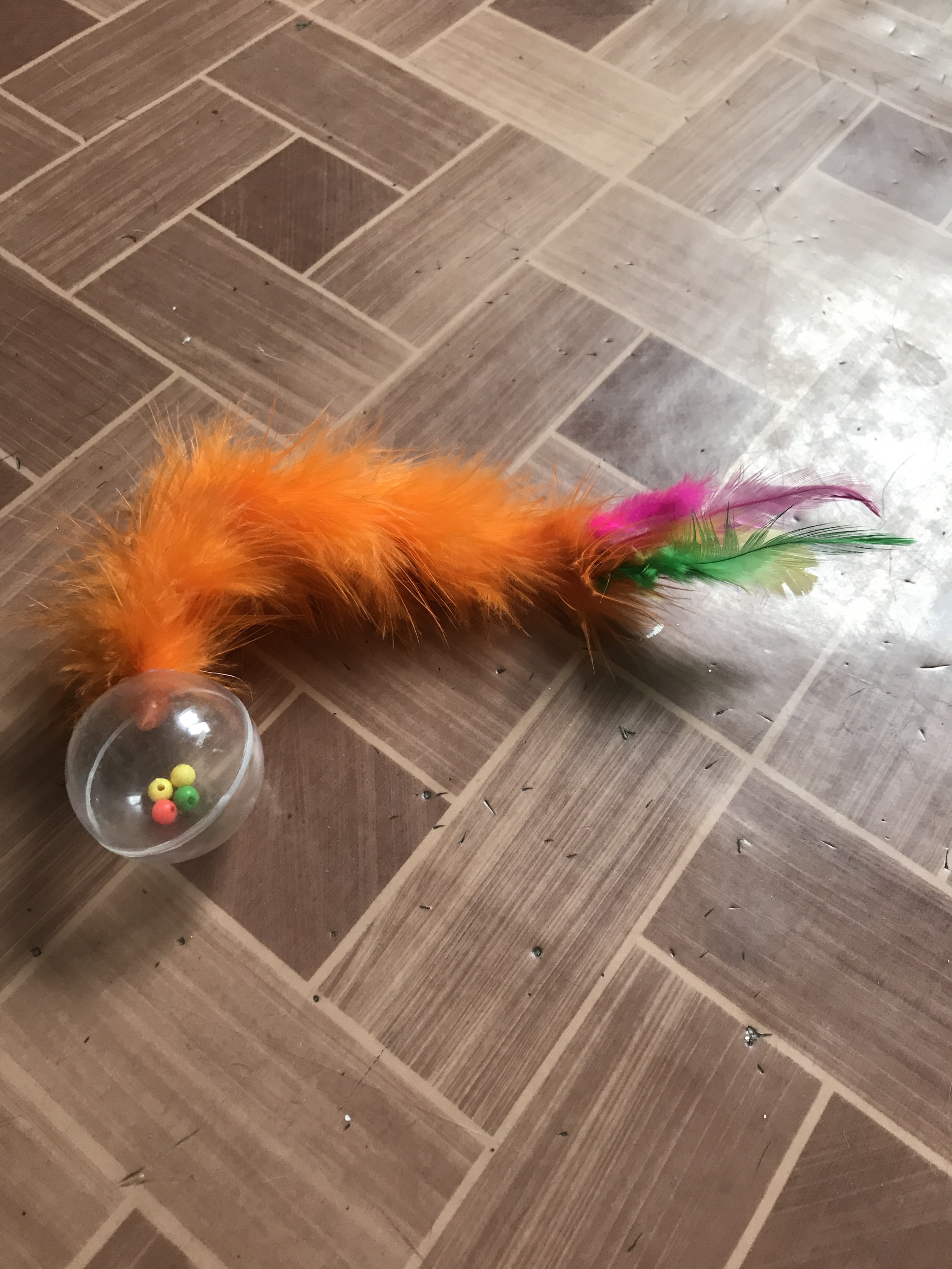 Фотография покупателя товара Игрушка "Шарик с длинным хвостом", шар 4,2 см, микс цветов