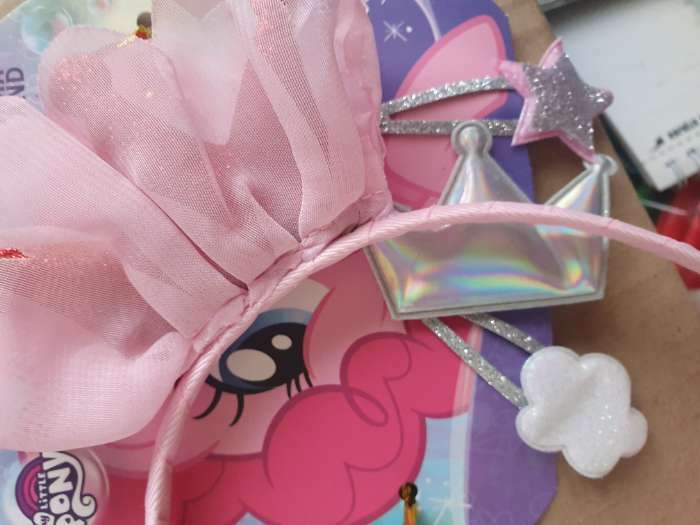 Фотография покупателя товара Набор аксессуаров для волос, ободок, заколки 3 шт "Пинки Пай", My Little Pony - Фото 4