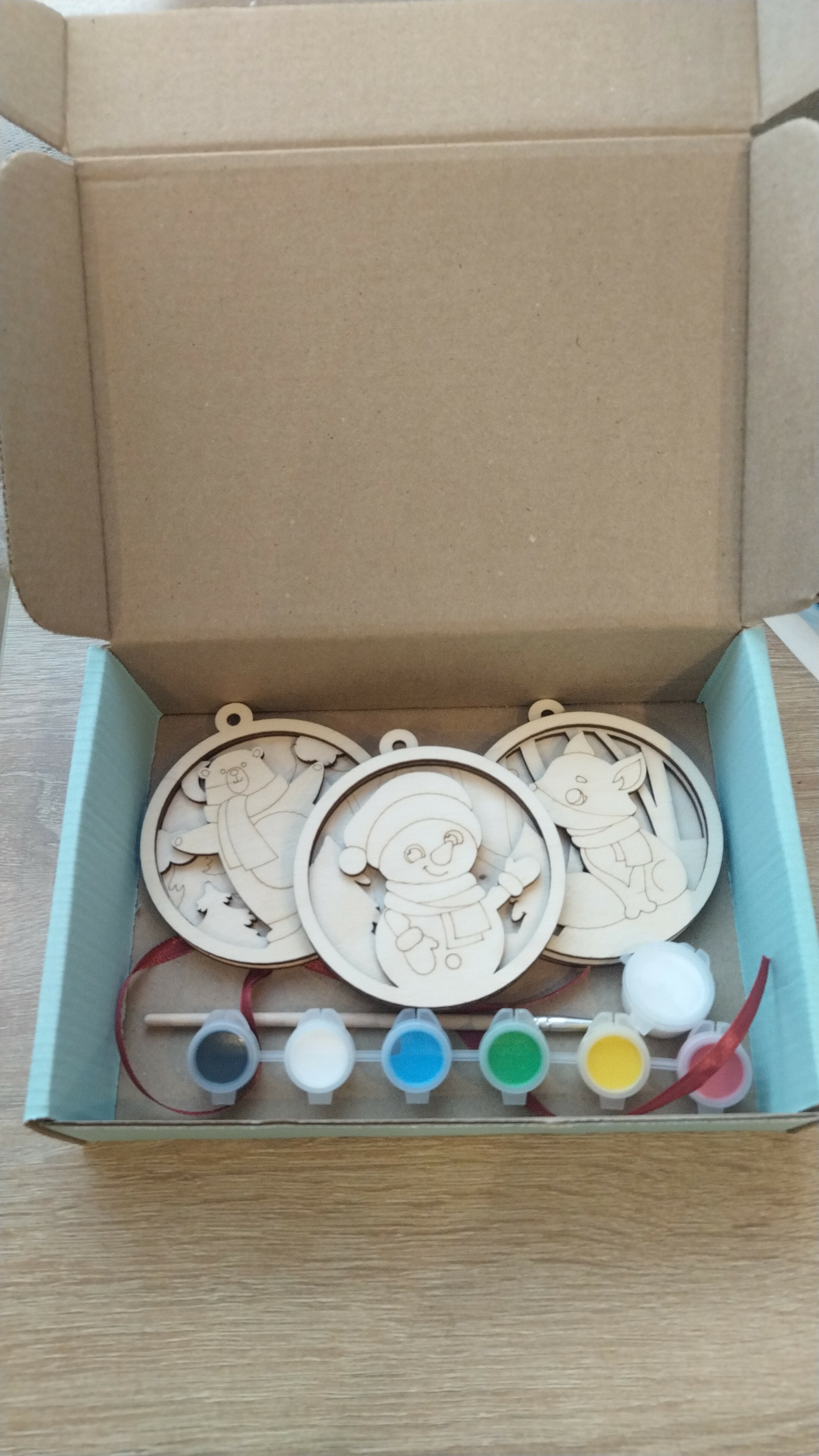 Фотография покупателя товара Роспись по дереву «Новый год! Подвески на ёлочку» - Фото 4