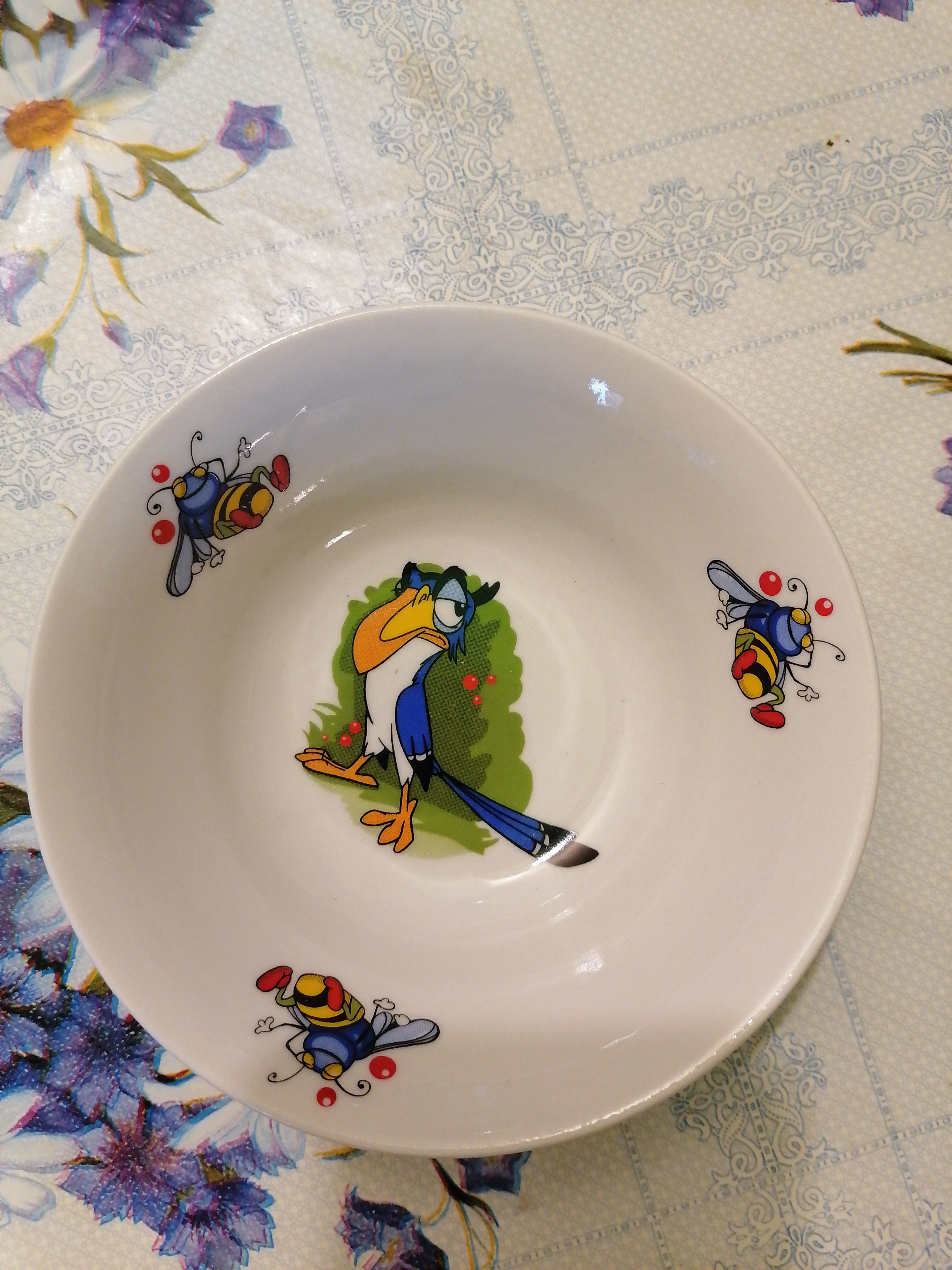 Фотография покупателя товара Набор детский «Лесовичок», 3 предмета: салатник 360 мл, тарелка d=17 см, кружка 200 мл, микс