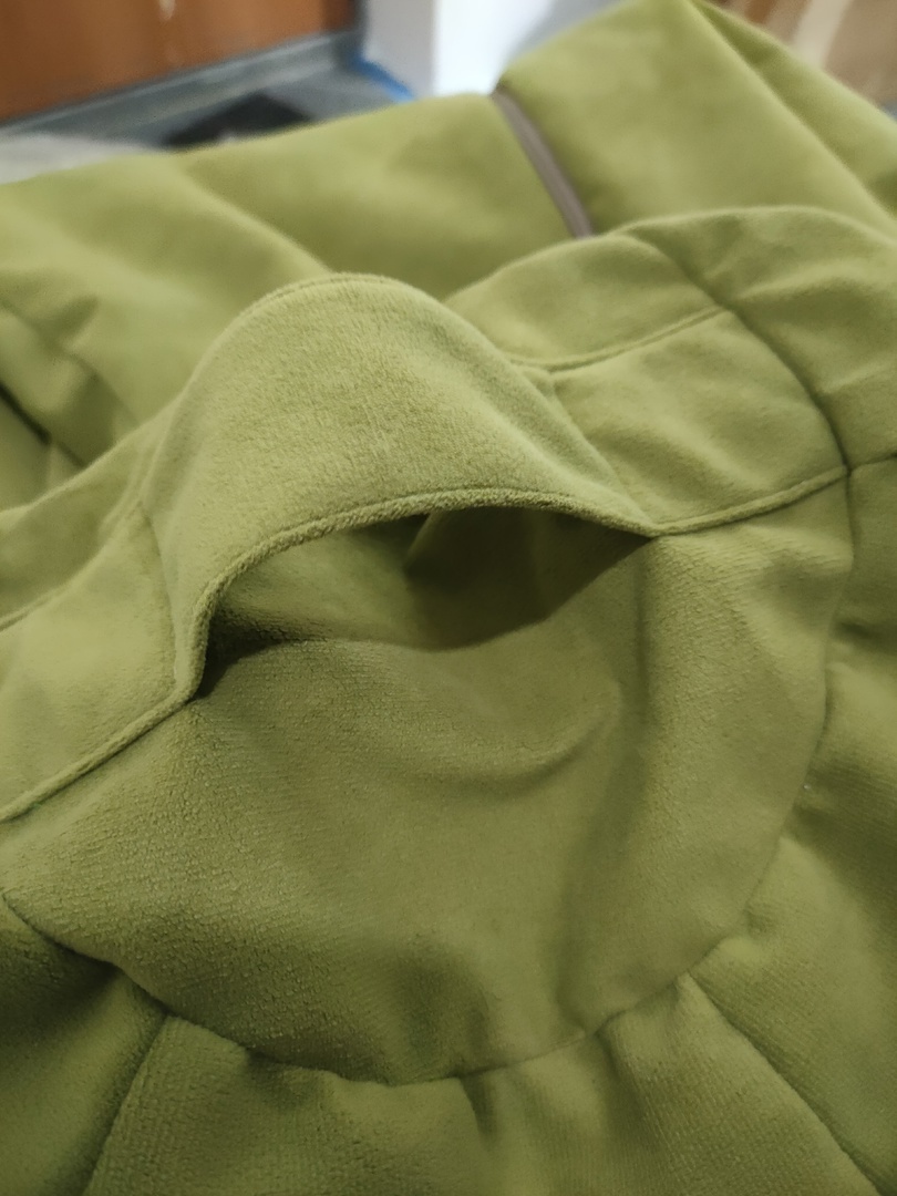 Фотография покупателя товара Кресло-мешок «Груша» Позитив Luma, размер M, диаметр 70 см, высота 90 см, велюр, цвет зелёный - Фото 1