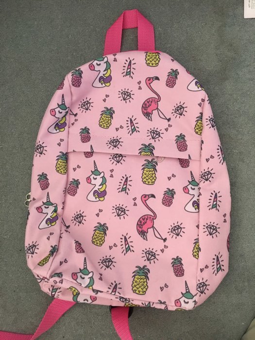 Фотография покупателя товара Рюкзак детский, отдел на молнии, 2 наружных кармана, цвет розовый, «Единорог» - Фото 18